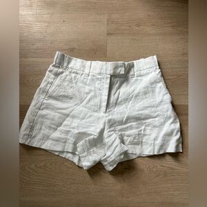 AF Sloan white tailored linen shorts- size 27